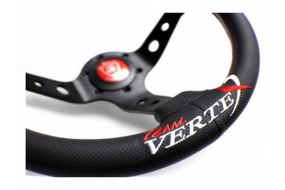 Vertex Kumadori Steering Wheel; Perforated Leather; 330mm x 90mm Deep