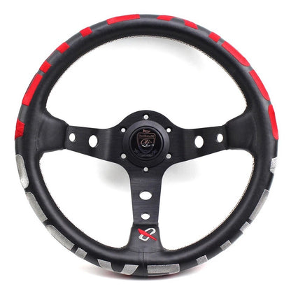Vertex 1996 Steering Wheel; Pink; Perforated Leather; 330mm x 90mm Deep