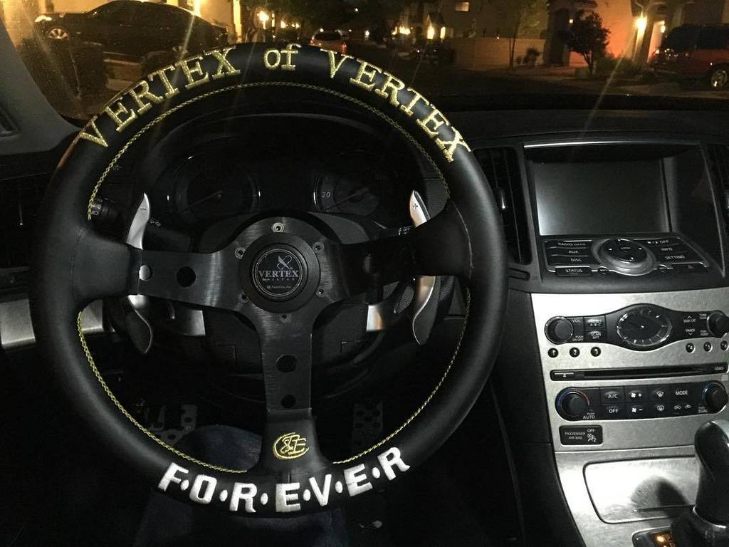 Vertex Forever Steering Wheel; Leather; 330mm x 90mm Deep