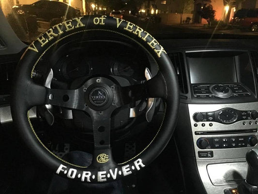Vertex Forever Steering Wheel; Leather; 330mm x 90mm Deep