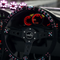 Vertex Speed Steering Wheel; Pink/Blue; Perforated Leather; 350mm x 90mm Deep