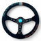 Vertex Slide Steering Wheel; Suede; 330mm x 90mm Deep  - Vertex USA