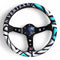 Vertex Labyrinth Steering Wheel; Perforated Leather; 330mm x 90mm Deep  - Vertex USA